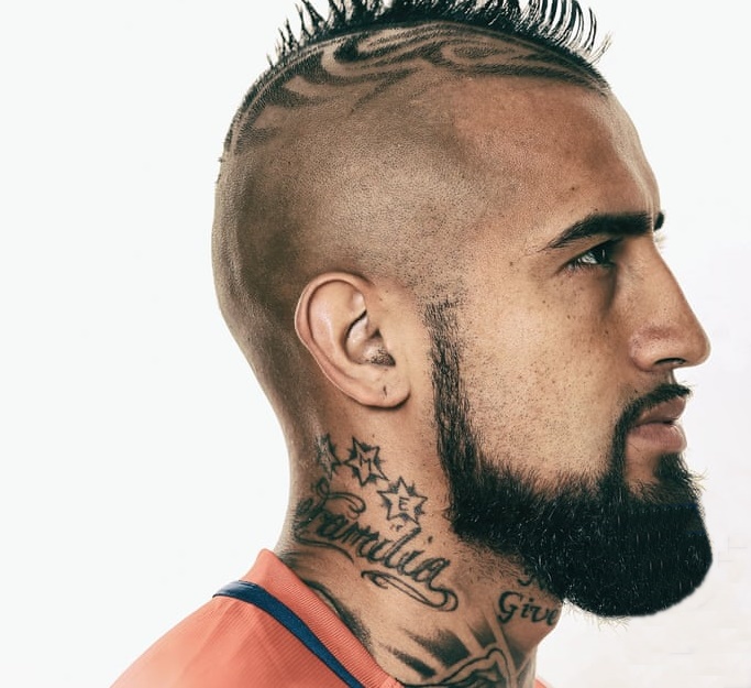 Arturo Vidal Haircut 2019 Design Name, Picture