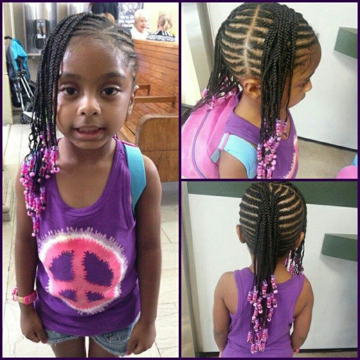 Toddler Braided Hairstyles With Beads For Black Kids