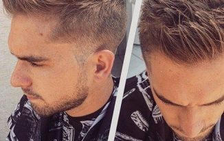 Blonde Mens Faux Hawk Fade Hairstyles 2019